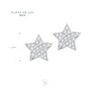 Clepsidra® Aretes para Mujer de Plata de Ley 925 Estrellas