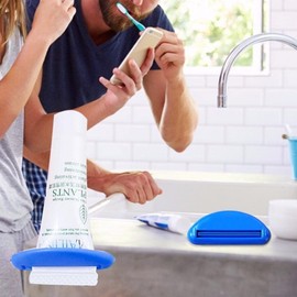 Toothpaste Tube Squeezer,Plastic Toothpaste Tube Squeezer Dispenser,Toothpaste Clips for Saving Toothpaste,Simple and Practical,Mobility and Daily Living Aids (White)