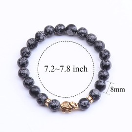 KSQS Elephant Yoga Healing Bracelet for Women, 8mm Natural Stone Chakra Bracelet Stress Relief Aromatherapy Essential Oil Diffuser Bracelet(#59)