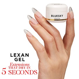 BLUESKY Lexan Builder Gel For Nails, Quick Nail Extensions, Clear, 15g (Requires Curing Under UV or LED Lamp)