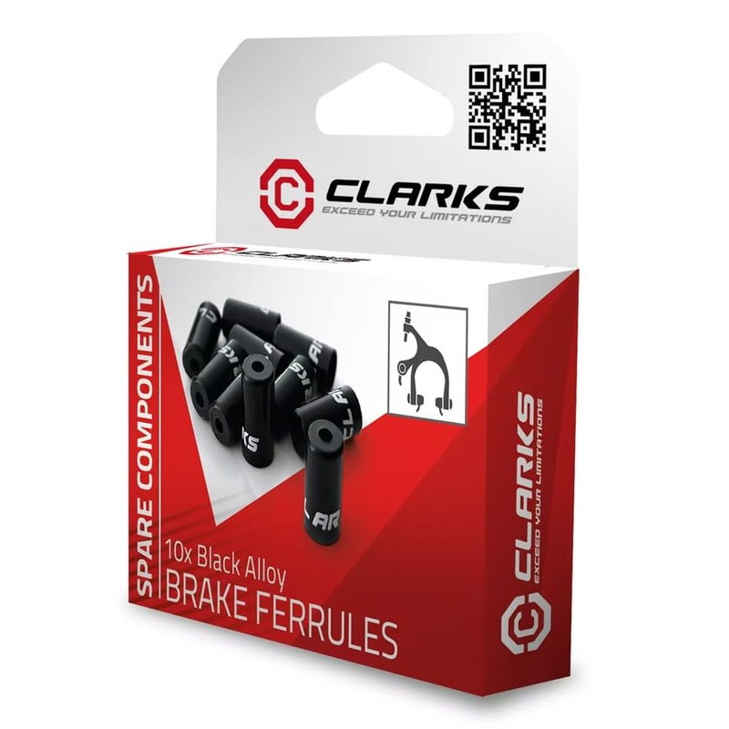 Clarks Cycle Systems Alloy Gear Cable Outer End Ferrules, 4.3mm,