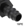 sourcing map Barb Drip Pipe Connector 1/2 BSPT Male Thread