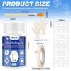 WANJAO Glass Etching Kit, Long-Lasting with Etching Stencils, Gloves Paper