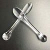 ccHuDE 20 Pcs Clear Acrylic Makeup Spoon Sticks Cosmetic Spatulas