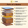 BeeCastle 10-Frames Complete Beehive Kit, 100% Beeswax Coated Bee Hive