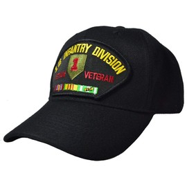 1st Infantry Division Vietnam Veteran Cap Black