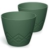 Tymar Flower Pot - Stylish Planter with Modern Pattern, Pack