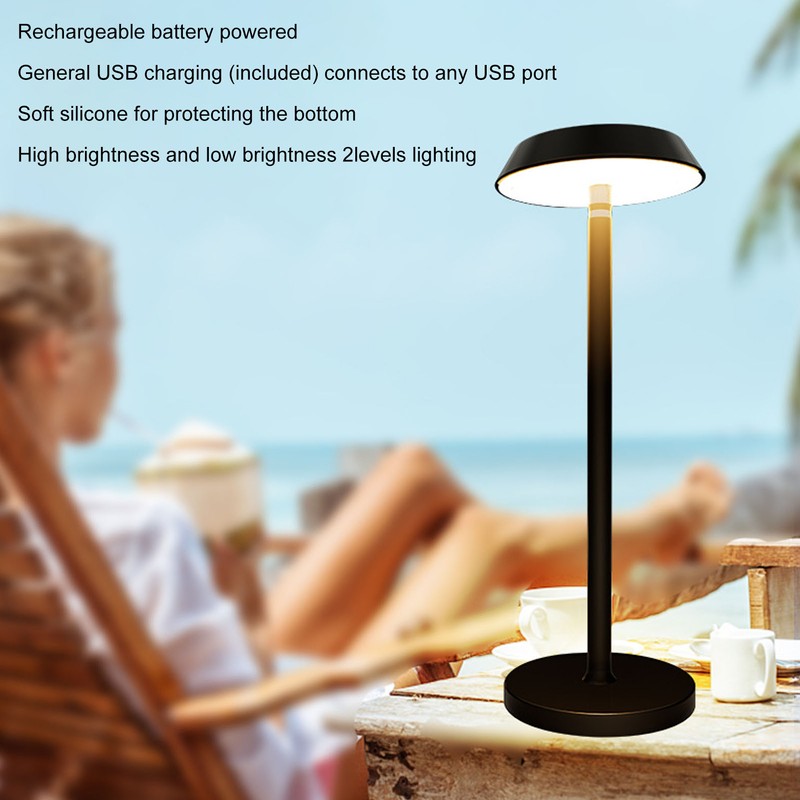 Table Lamp Modern Minimalist Style Eye Protection LED USB Rechargeable