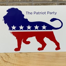 The Patriot Party Trump Lion Vinyl Decal Window Bumper Sticker MAGA Pro America