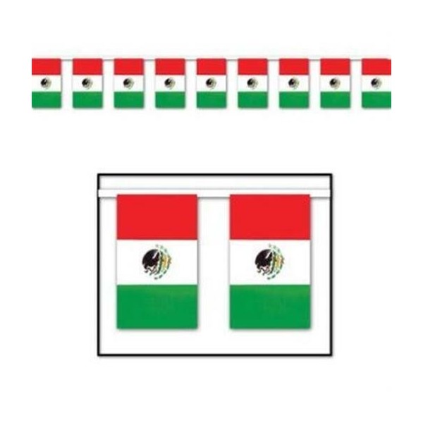 Mexican Flag Outdoor Banner Birthday Fiesta Mexican Decoration