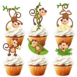 S-Cp-0743Ice Cream Fruit Dessert Cupcake Topper Colorful Glitter Happy Birthday Sensory Pop Game Theme Decor Supplies Baby Shower Boys Girls Birthday Party Decorations