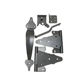 Nuvo Iron Wooden Gate Combo Kit with 6" Tee Hinges/Latch w/Catch and Handle