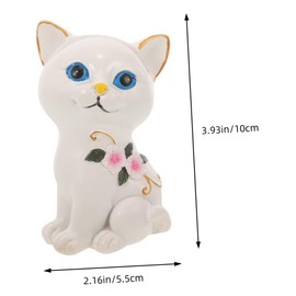 GANAZONO Creative Cat Resin Eyeglass Holder Stylish Desktop Glasses Stand with Slip Base for Home Office Shop Tabletop Eyeglass Rack Display Shelf Unique Cat Figurine