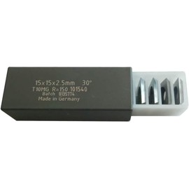 YANSYUAN 15mm Square Tungsten Carbide Inserts Cutters (15 x15 x2.5-R150) Replacement Cutter 6”Radius Face for Woodworking Spiral/Helical Planer Cutter Head and Wood Turning Tool 10pcs