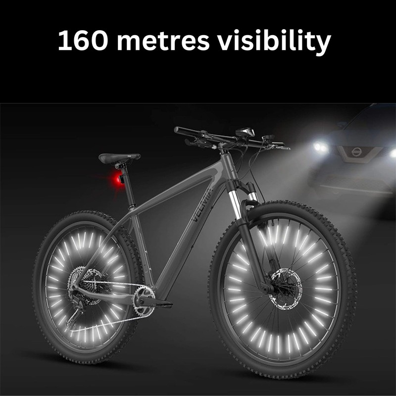 LuminKing Reflective Strips for Bicycle Spokes - 72-Piece Spoke Covers,