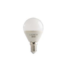 Luceco E14 Small Edison Screw 3.5 W LED 2700 k 250 lm Warm Non-Dimmable Globe Lamp, White