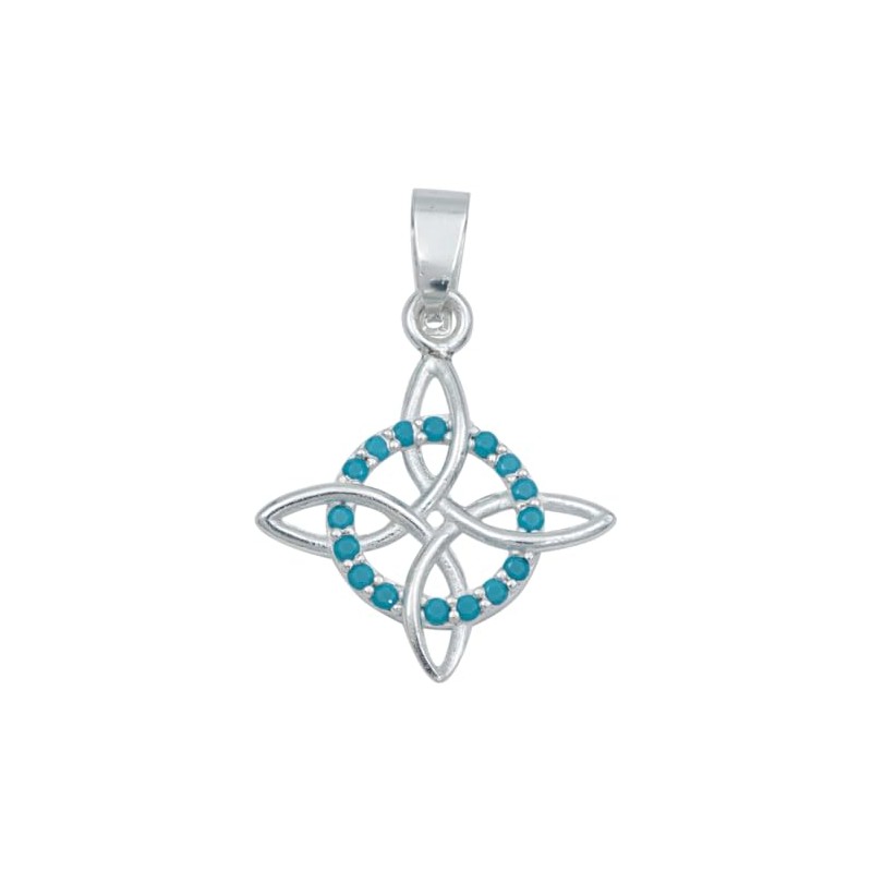 JOYARIS - Dije Nudo De Bruja Celta Amuleto Con Zirconias