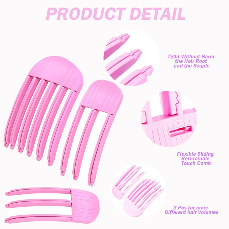 3Pcs Hair Volume Clips, Root Booster Clips,Hair Volume Clip for