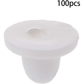 100Pcs White Anti-Pain Earring Back Pads Silicone Cushion for Clip on Earrings Jewelry Findings