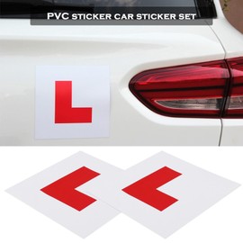 The Lord of the Tools 8PCS Learner Plate for Driver Learner Self Adhesive Red L Plate and Green P Plate Sticker PVC Car Learner Sign for Car Window 178 x 178mm