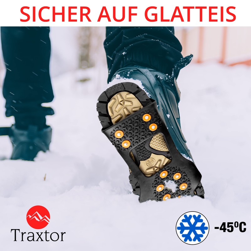 Traxtor Shoe Spikes Non-Slip - Shoes for Winter - Shoe