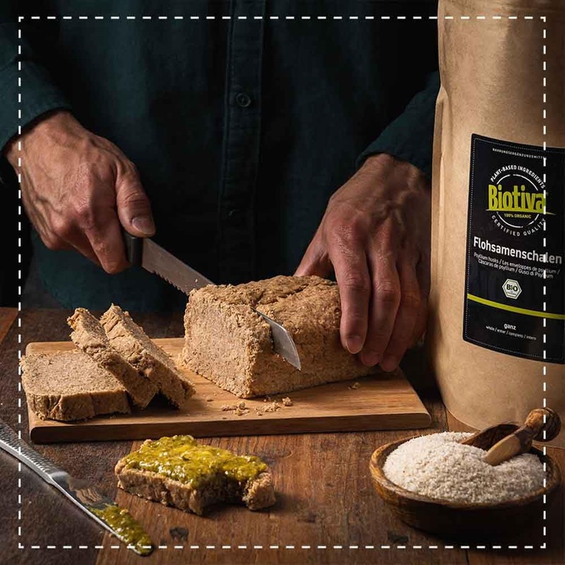 Biotiva Psyllium Husk 99% Organic, 500 g, Food Grade, Psyllium