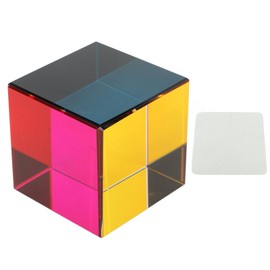 Color Cube Optical 6 Sides Cube Optical Cube Prism for Tabletop Ornaments Educational Toys Physics Toys 60mm