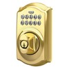 Schlage BE365 CAM 505 Camelot Keypad Deadbolt, Electronic Keyless Entry
