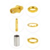 POBADY 10pcs SMA Connector SMA Female Bulkhead Crimp Connector for