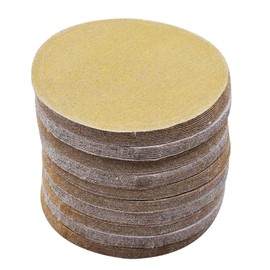 findmall Hook Loop Pads Sanding Disc 5-Inch NO-Hole 100Pcs Aluminum Oxide Round Flocking Sandpaper for Sanding Grinder Polishing Accessories (60 80 120 180 240 320) Grit (180grit)