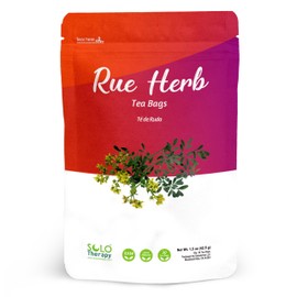 Rue Herb Tea Bags - 30 Tea Bags, Ruta graveolens Herbal Tea Bags - Resealable Bag - No Additives, No Preservatives (30 Tea Bags, Rue Herb)