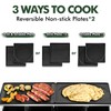 CUSIMAX Raclette Grill, Electric Grill, Reversible 2 in 1 Non-stick