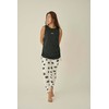 Emi 13WCT251086 Women's BLK Side Lost Tank, Black