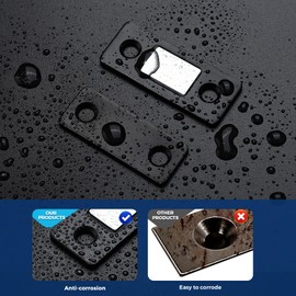 18 Pack Ultra Thin Cabinet Door Magnets Stick on Cabinet Magnetic Catch Magnet to Keep Drawer Closed Cabient Magnetic Door Catches to Stay Closed Cabinet Latch Matte Black Magnetic Cabinet Closures