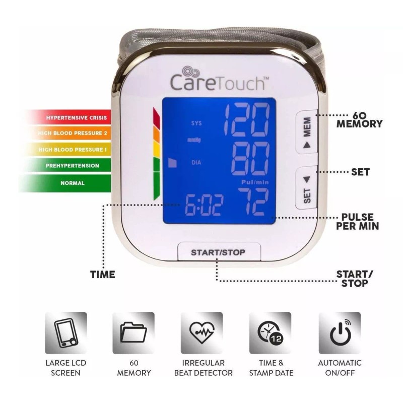 Care Touch Cuidado Táctil Totalmente Automática De La Presión Arterial