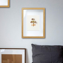 Picture Frames Photo Frame 6X4-4X6 Inch Shadow Box for Craft Display Wall & Tabletop for Flowers Medal Standing & Hanging (Wood430,3CM)