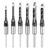 Devvicoo 6PCS Square Hole Drill Bit Set for Mortise and