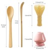 Set of 4 Matcha Tea Set Matcha Whisk and Spoon,