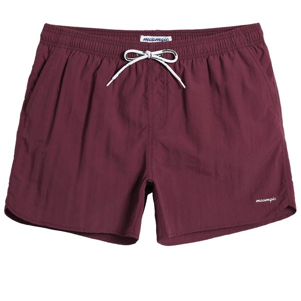 MaaMgic Mens Swim Trunks with Mesh Lining Quick Dry Mens
