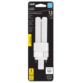 Feit Electric PL GX23-2 LED Light Bulb Bright White 13 Watt Equivalence 1 pk