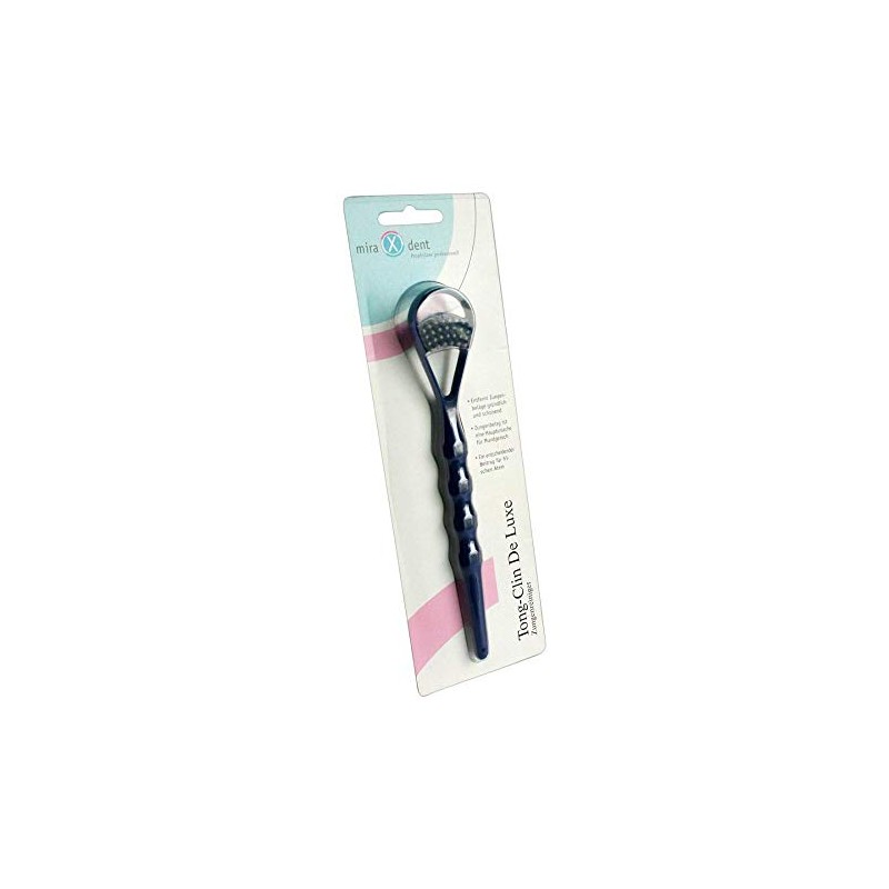 MIRADENT Tongue Cleaner Tong-Clin de Luxe Blue Pack of 1