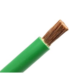 2 AWG HEAVY DUTY Extra Flexible Welding Lead Car Audio Battery Cable 600 VOLT - Made in the USA! (50 FT, Green)