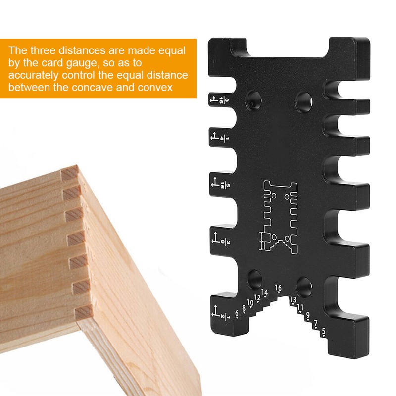 Woodworking Tenon Caliper Card Gauge Measuring Tool Woodworking Measurement Accessories