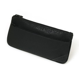 LOONLOON 363 Stone Pencil Case, Black, Simple Gadget Storage Pouch, Slim, Black, Modern