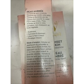 VEIL COSMETICS 3x VEIL SUNSET SKIN FOUNDATION 4G Peau Ambre Color 1 Fl Oz Exp 06/25