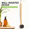 Bath Brush with Long Bamboo Handle, Soft Bristles (21.65 inch)
