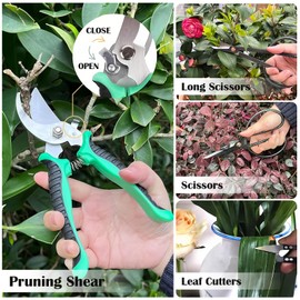 DOAGEAS Bonsai Tools Kit 24 Pcs Bonsai Tree Tools Kit for Beginners Bonsai Starter Trimming Care Tools Set Include Pruning Shears, Scissors, Training Wires, Bonsai Pruning Kit Gifts for Women & Men