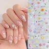 CHANGAR 5D Small Bouquet Floral Nail Art Stickers- Spring Summer