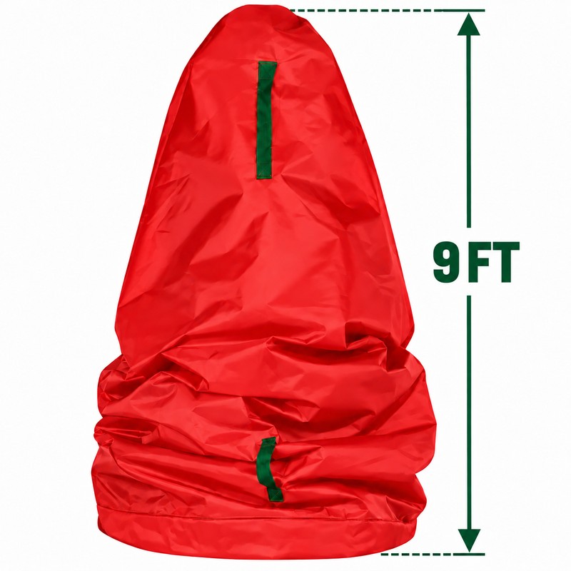 Red Upright Christmas Tree Storage Bag for Artificial Trees –