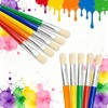 Icetop Large Paint Brushes, 20 Round Flat Toddler Paint Brushes